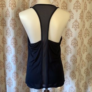 ATHLETA navy blue racer back tank top M